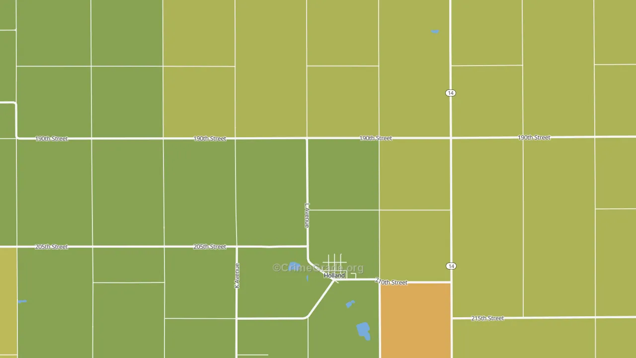 50642, IA Map of Drug-Related Crime Rates