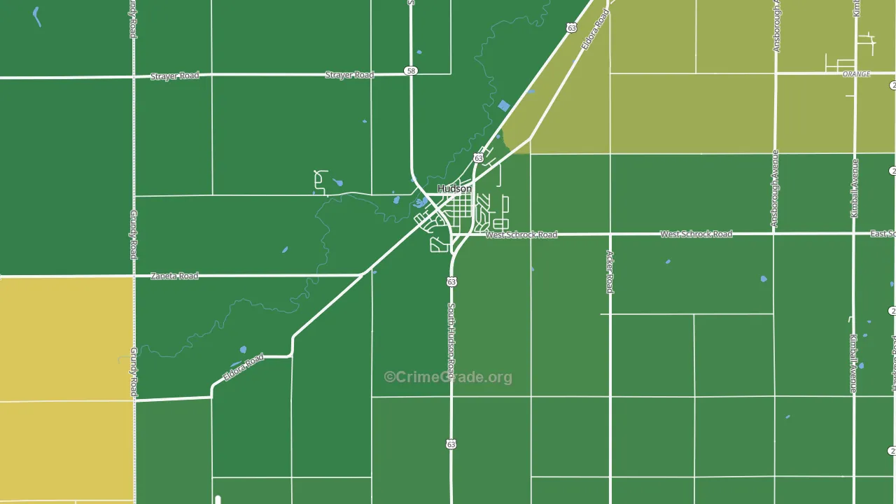 50643, IA Map of Drug-Related Crime Rates