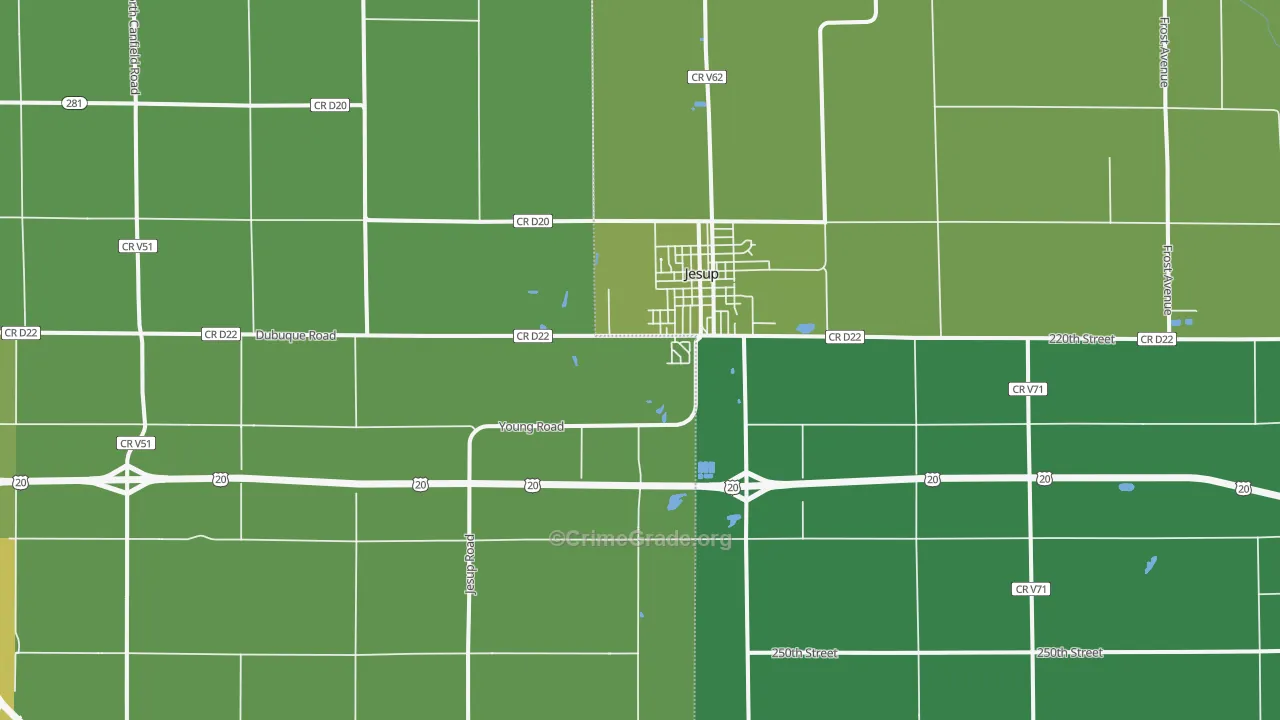 50648, IA Map of Drug-Related Crime Rates