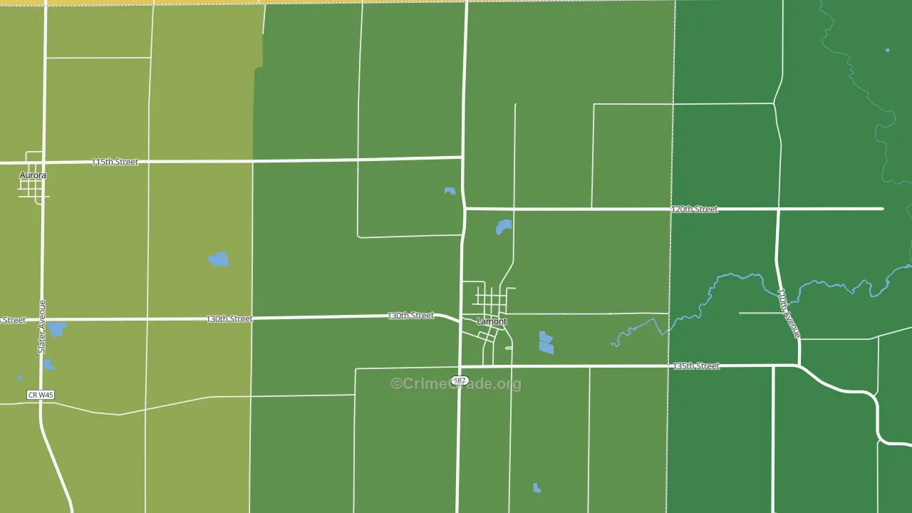 50650, IA Map of Drug-Related Crime Rates