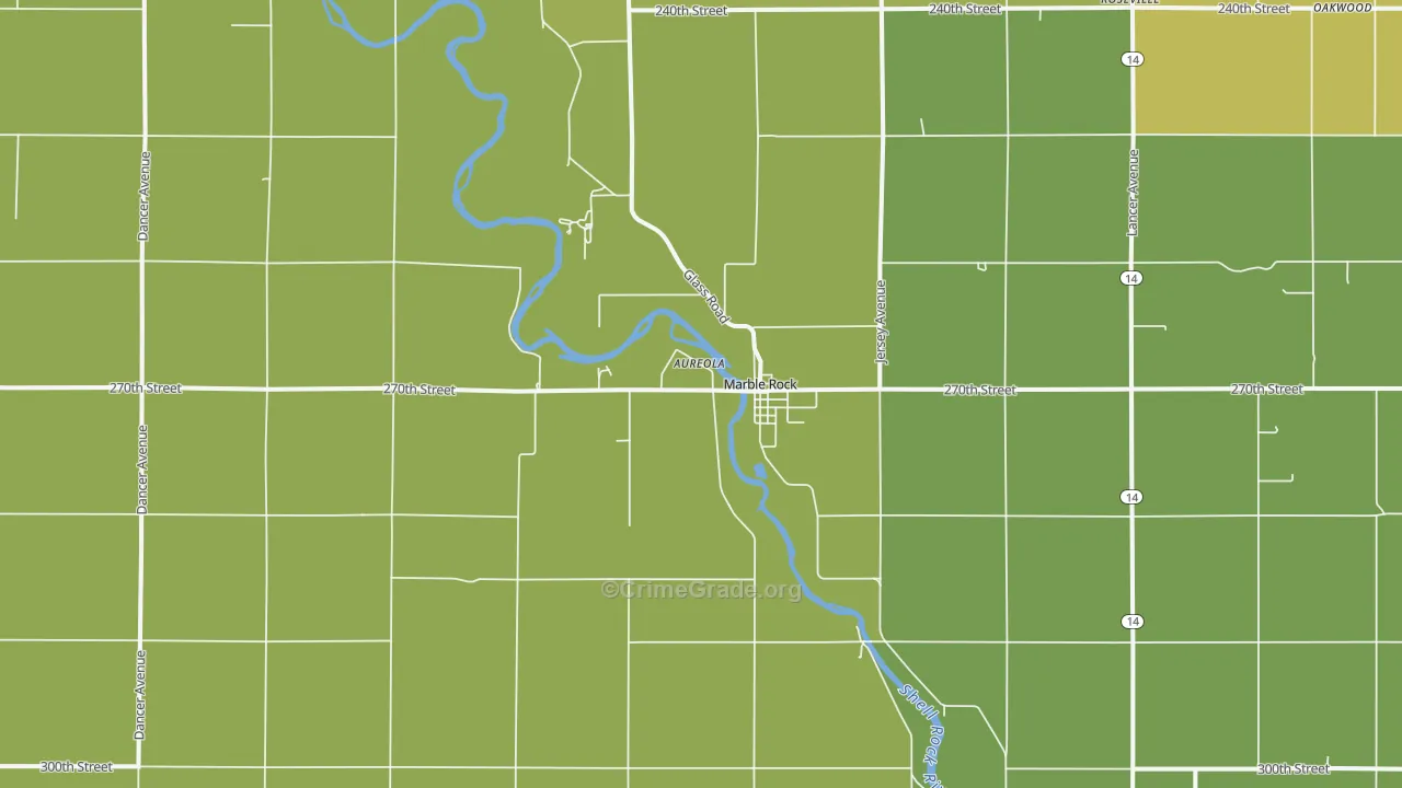 50653, IA Map of Drug-Related Crime Rates
