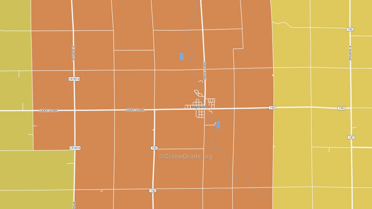 50655, IA Map of Drug-Related Crime Rates