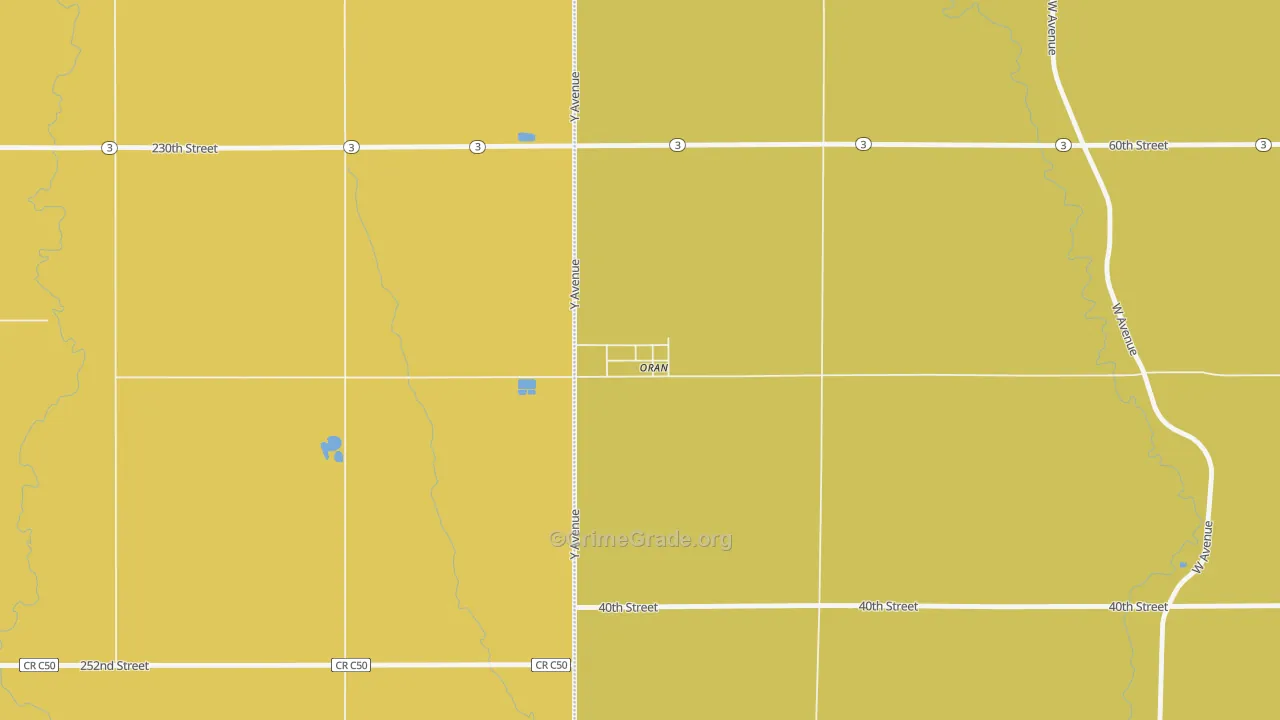 50664, IA Map of Drug-Related Crime Rates