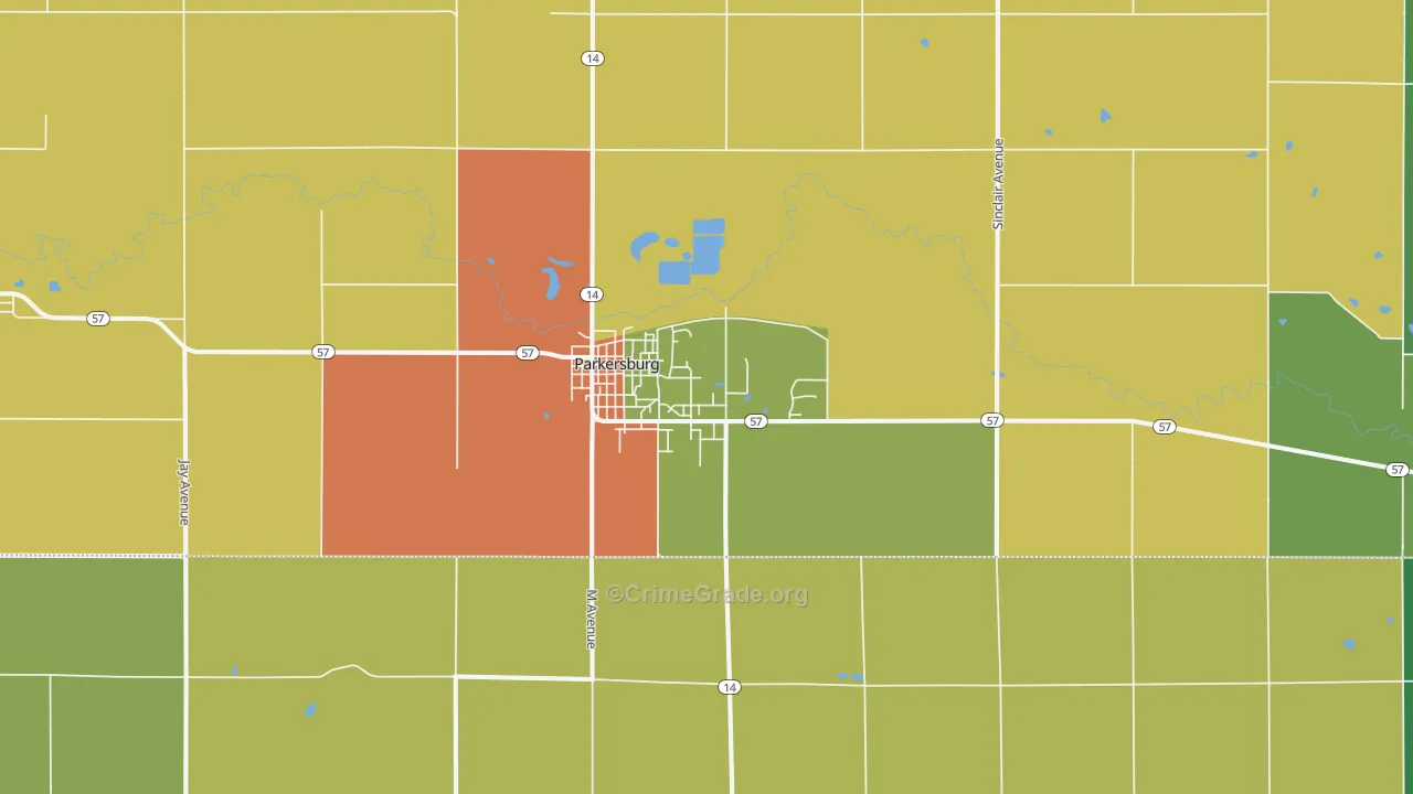 50665, IA Map of Drug-Related Crime Rates