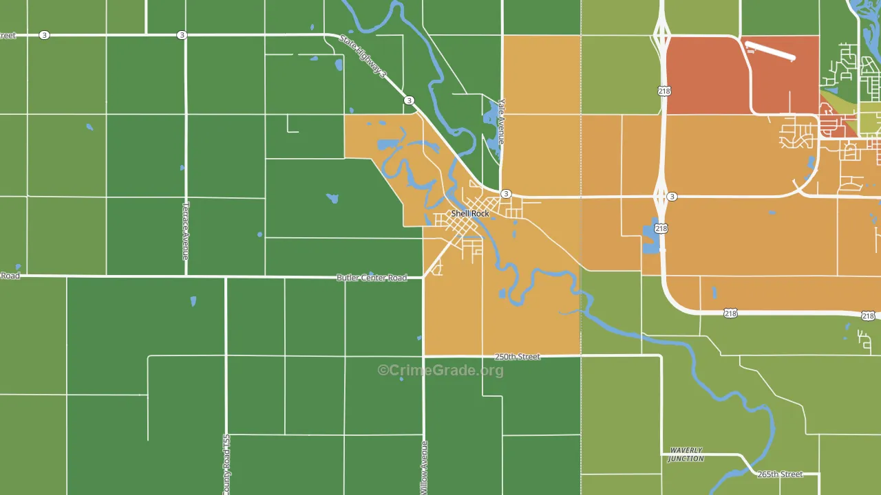 50670, IA Map of Drug-Related Crime Rates