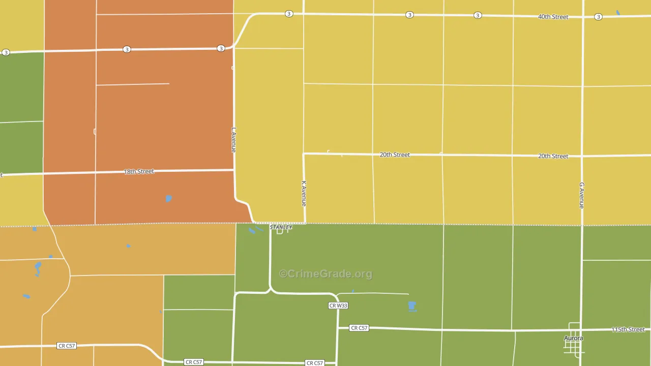 50671, IA Map of Drug-Related Crime Rates