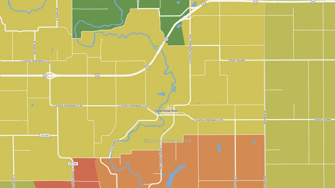 50672, IA Map of Drug-Related Crime Rates