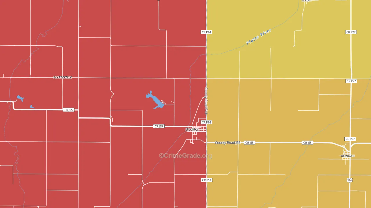 50836, IA Map of Drug-Related Crime Rates