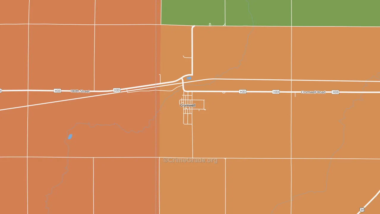 50842, IA Map of Drug-Related Crime Rates