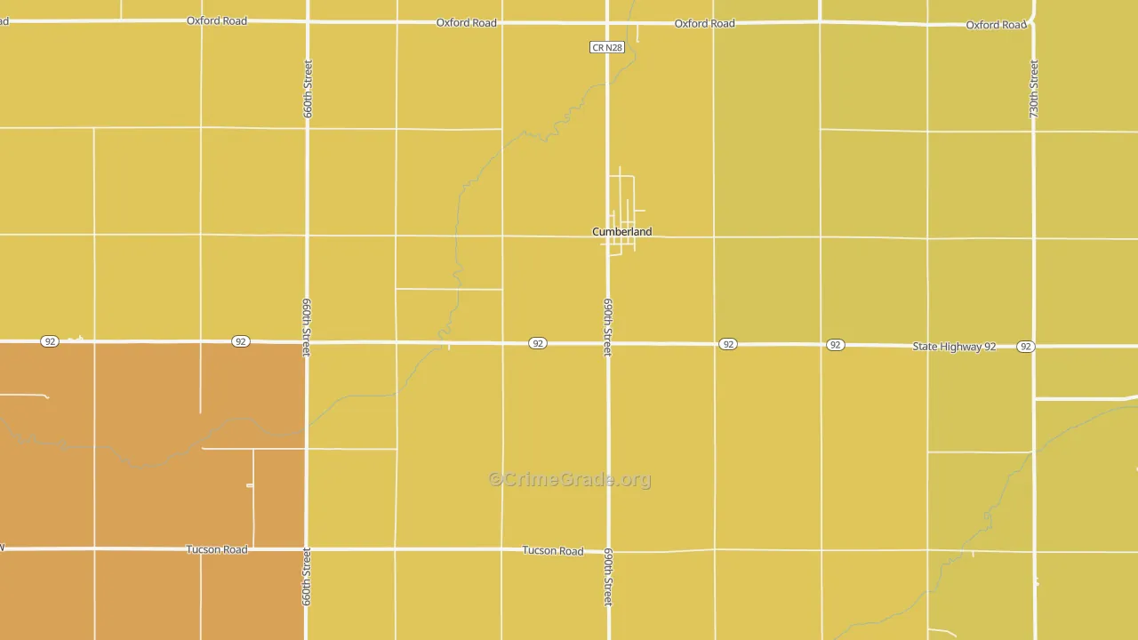 50843, IA Map of Drug-Related Crime Rates