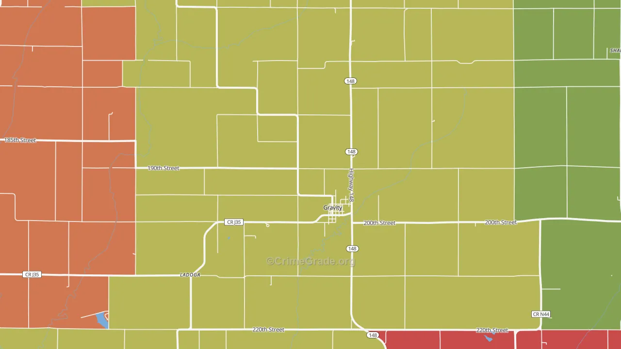 50848, IA Map of Drug-Related Crime Rates