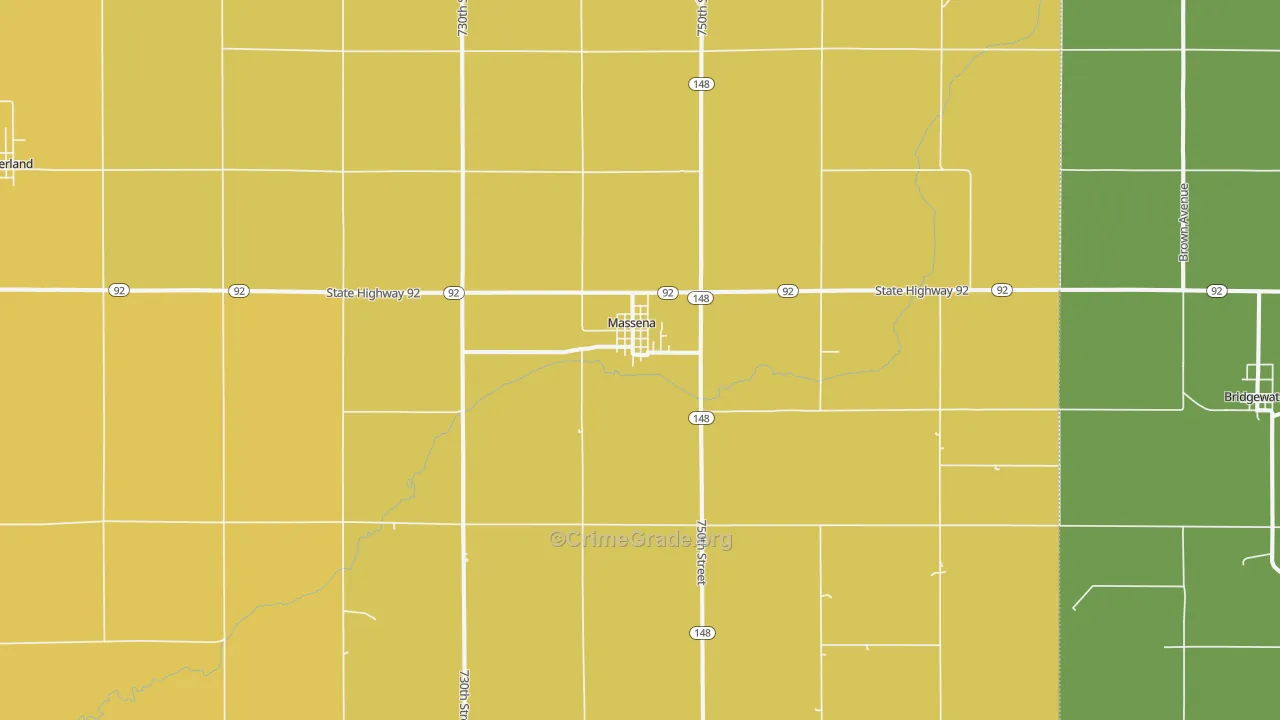 50853, IA Map of Drug-Related Crime Rates