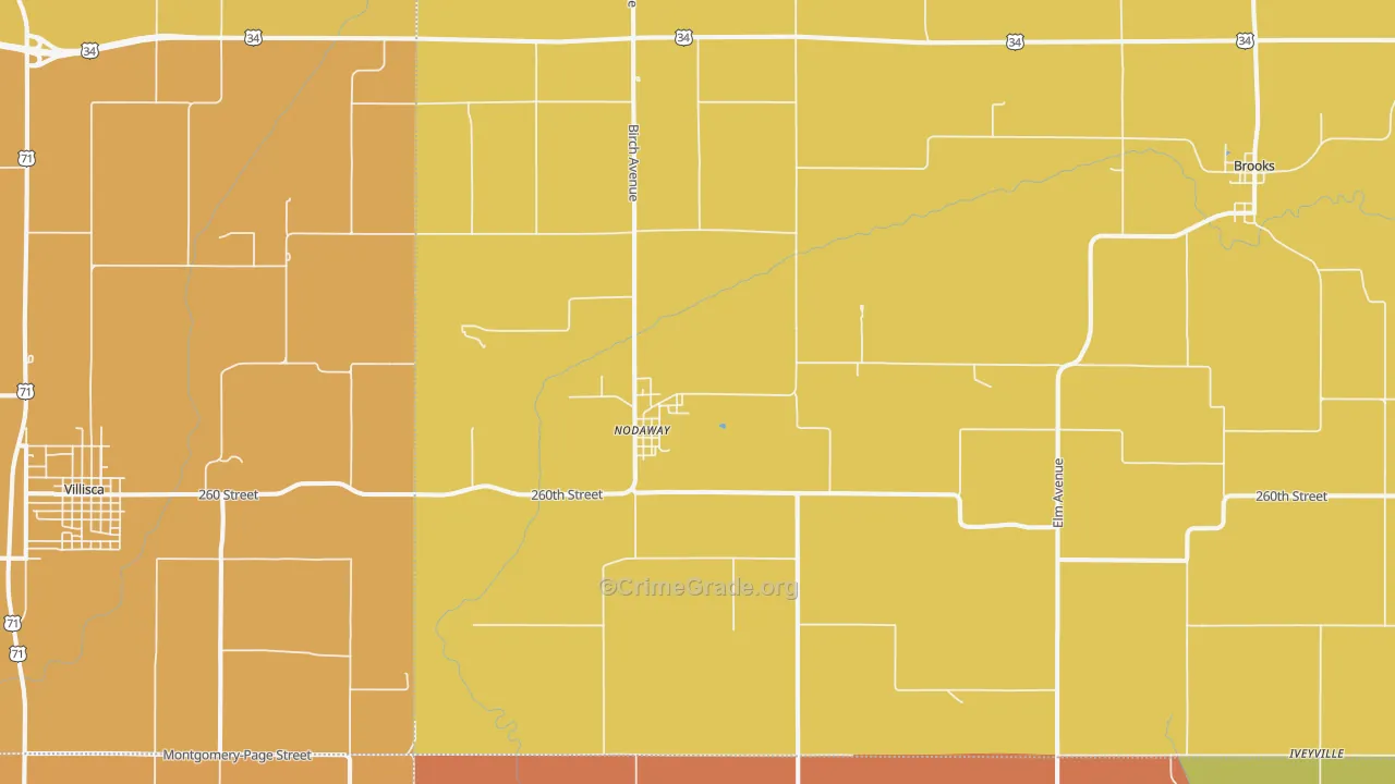 50857, IA Map of Drug-Related Crime Rates