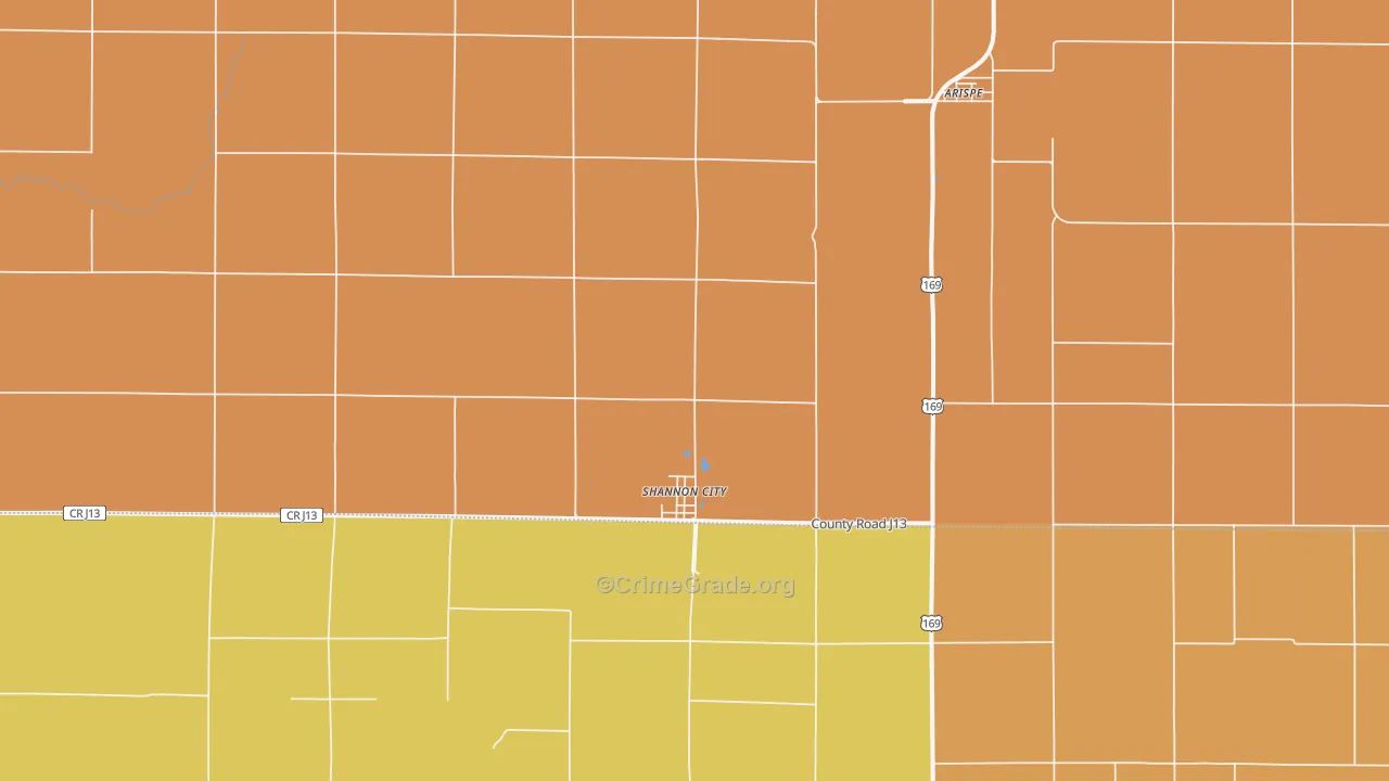 50861, IA Map of Drug-Related Crime Rates