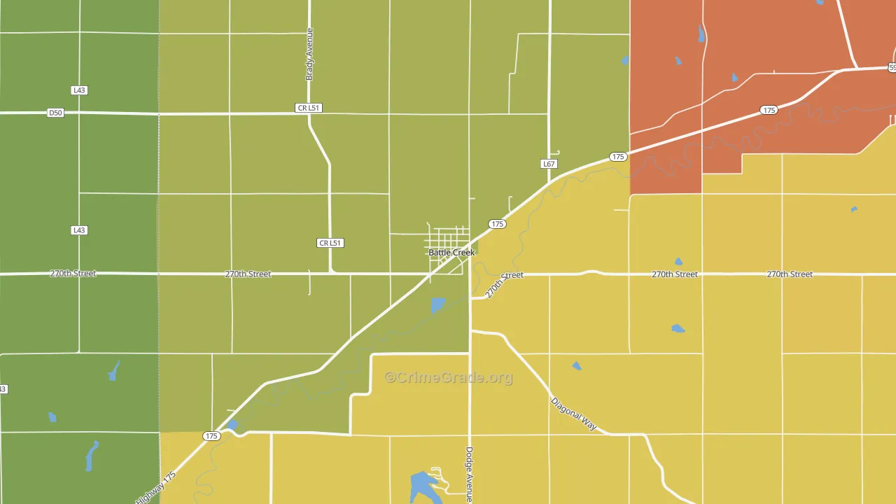 51006, IA Map of Drug-Related Crime Rates
