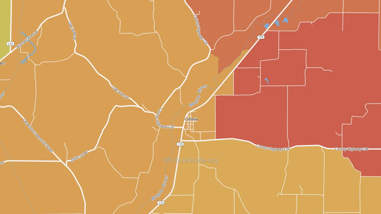51010, IA Map of Drug-Related Crime Rates