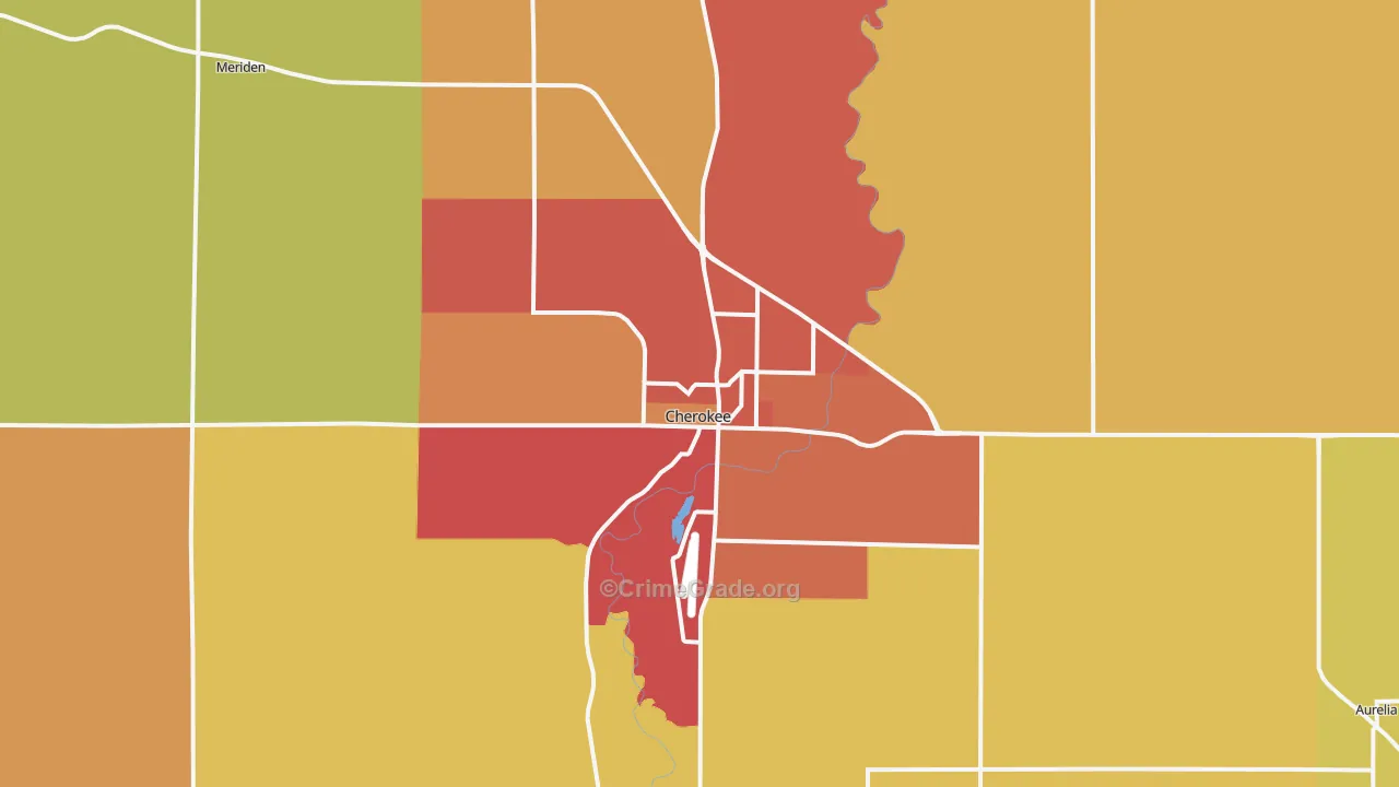 51012, IA Map of Drug-Related Crime Rates