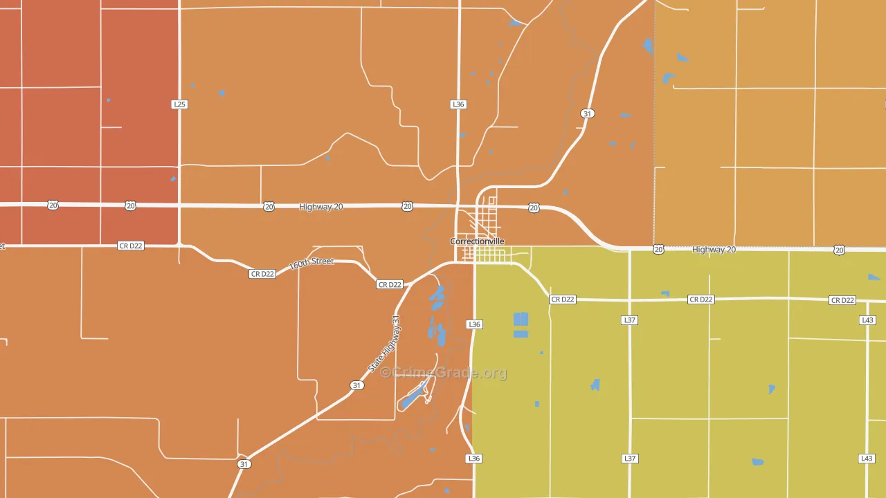 51016, IA Map of Drug-Related Crime Rates