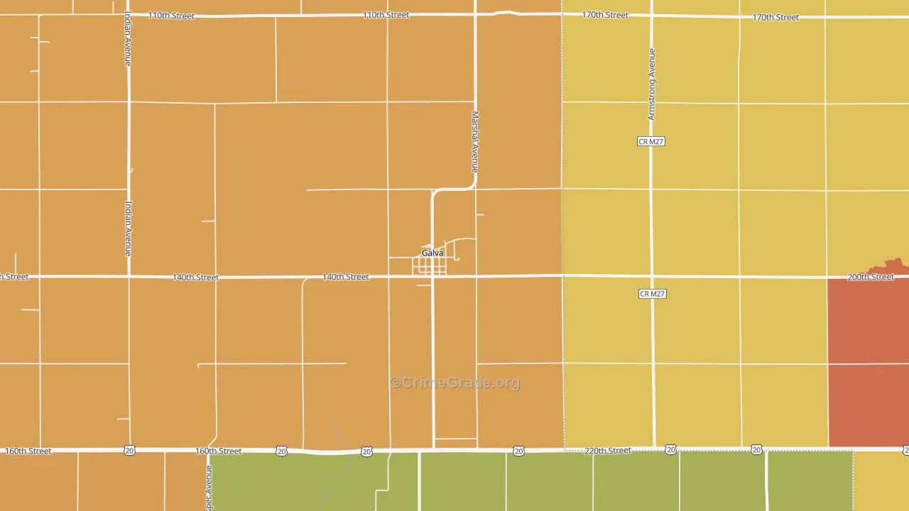 51020, IA Map of Drug-Related Crime Rates
