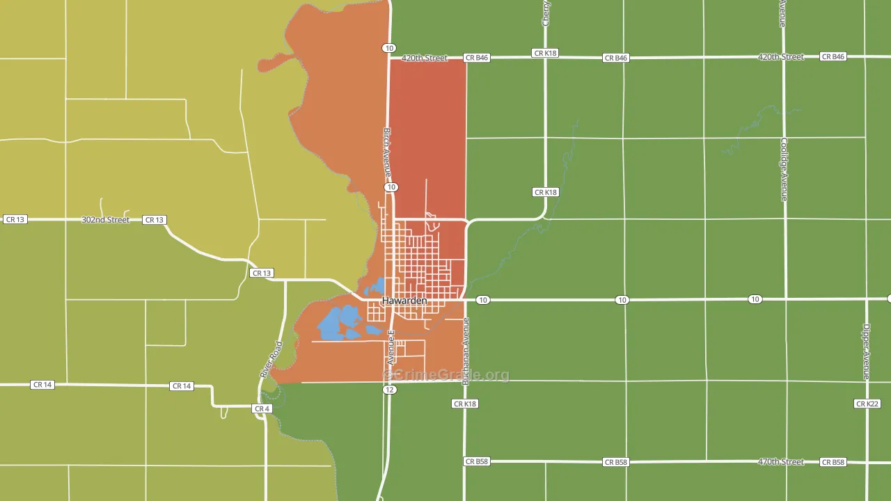 51023, IA Map of Drug-Related Crime Rates