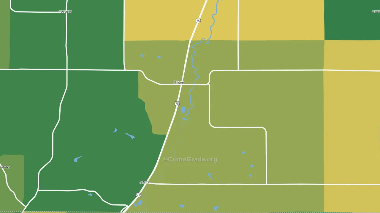 51024, IA Map of Drug-Related Crime Rates