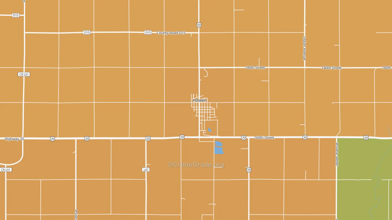 51025, IA Map of Drug-Related Crime Rates