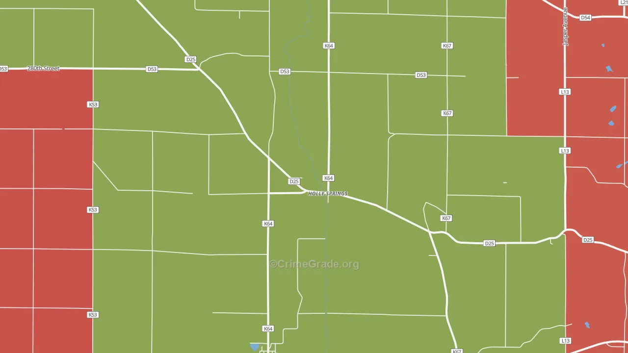 51026, IA Map of Drug-Related Crime Rates