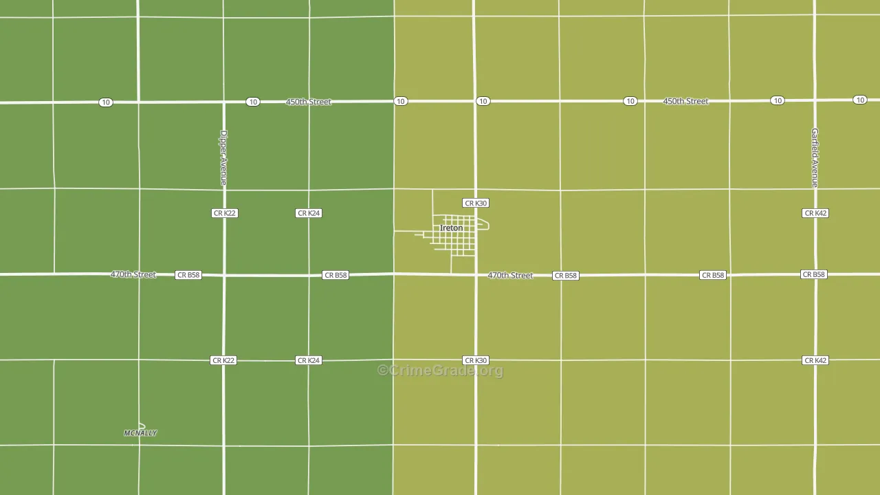 51027, IA Map of Drug-Related Crime Rates