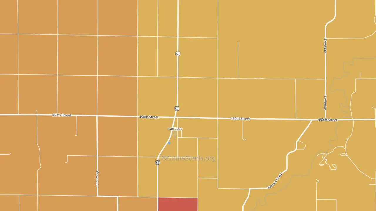 51029, IA Map of Drug-Related Crime Rates