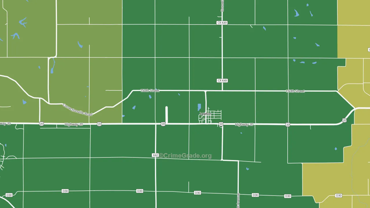 51030, IA Map of Drug-Related Crime Rates