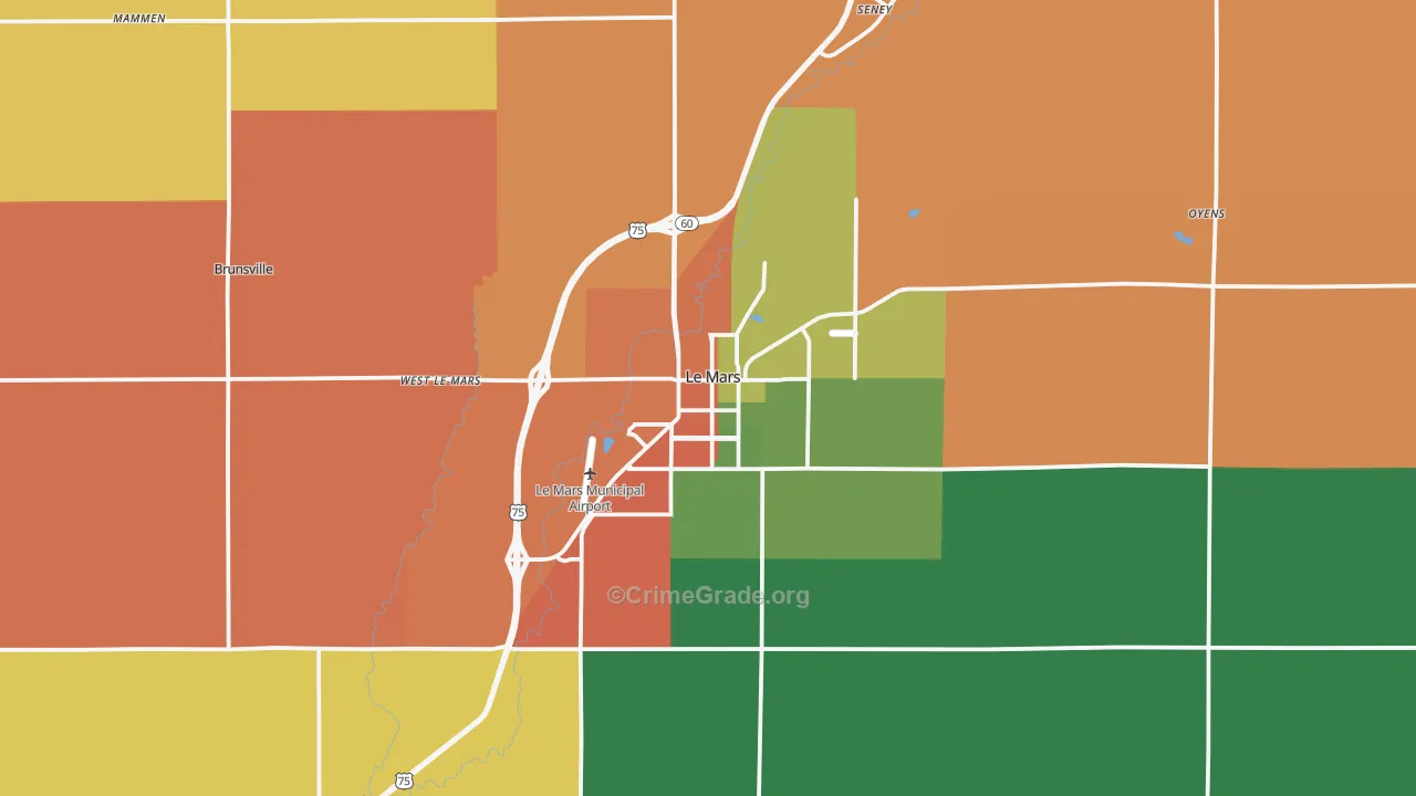 51031, IA Map of Drug-Related Crime Rates