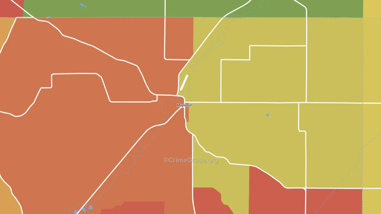 51034, IA Map of Drug-Related Crime Rates