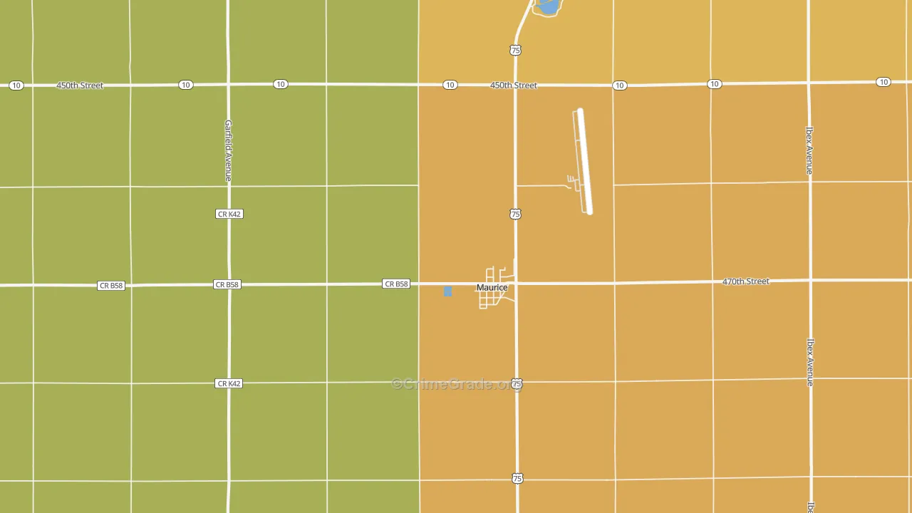 51036, IA Map of Drug-Related Crime Rates