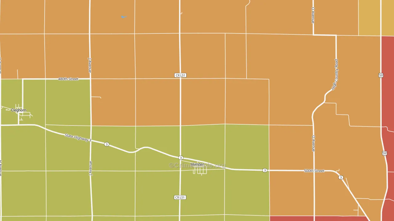 51037, IA Map of Drug-Related Crime Rates