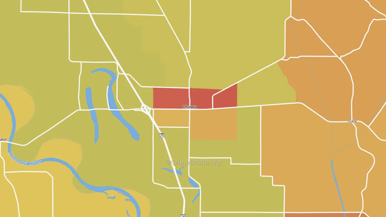 51040, IA Map of Drug-Related Crime Rates