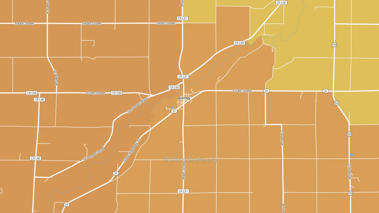 51049, IA Map of Drug-Related Crime Rates