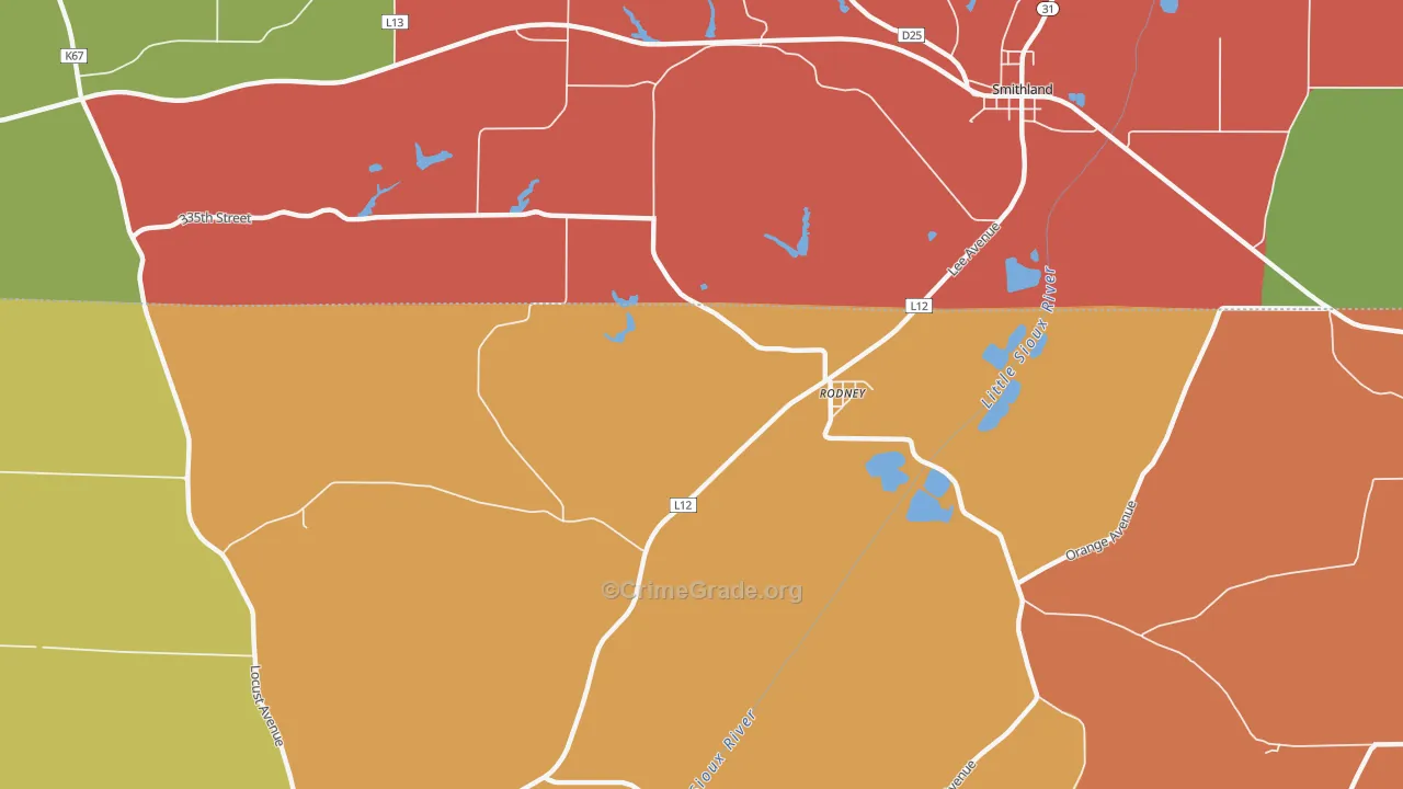 51051, IA Map of Drug-Related Crime Rates