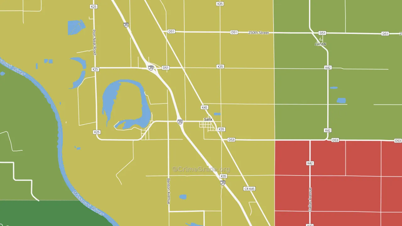 51052, IA Map of Drug-Related Crime Rates