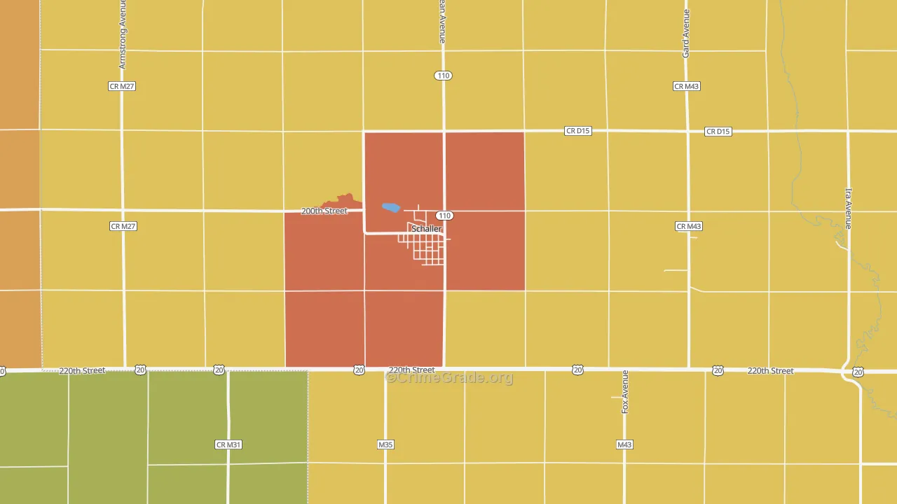 51053, IA Map of Drug-Related Crime Rates