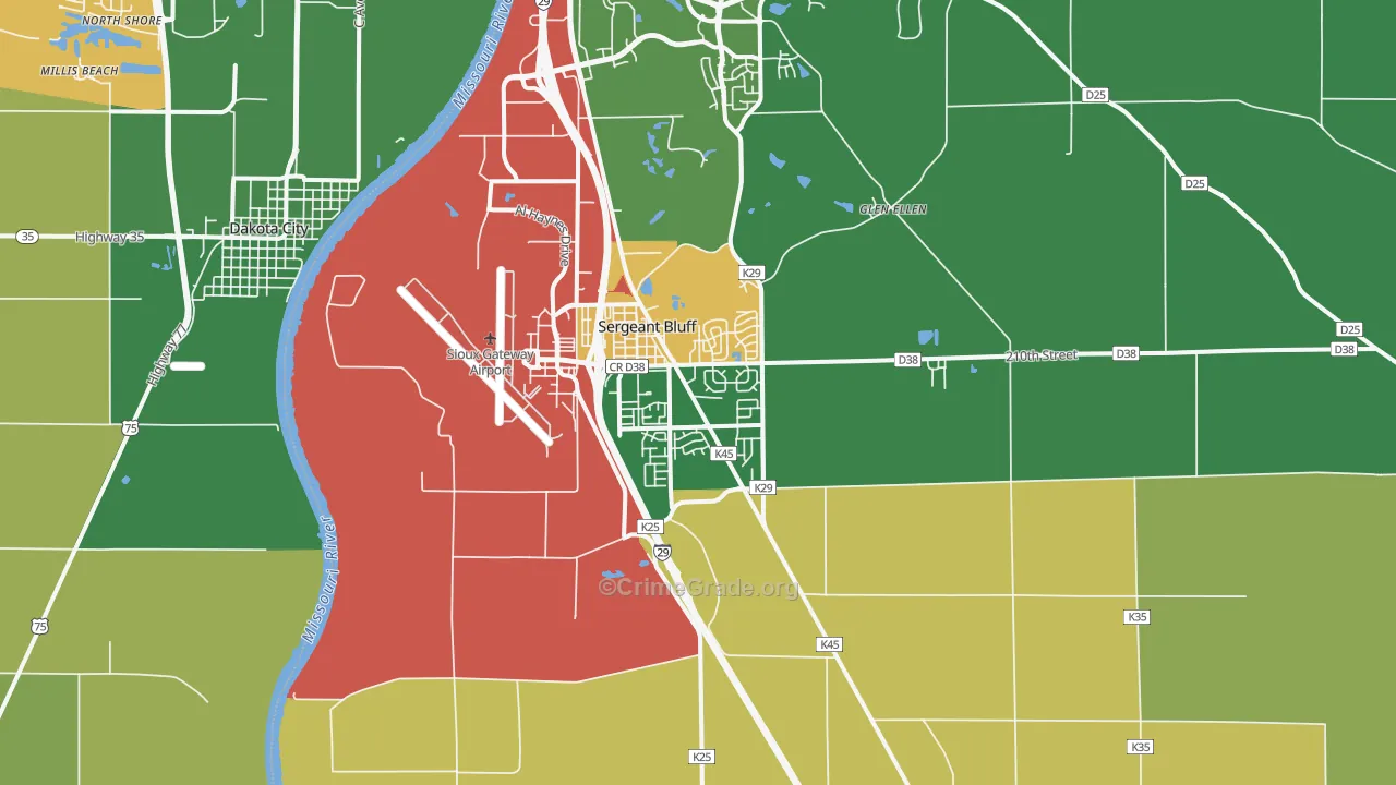51054, IA Map of Drug-Related Crime Rates