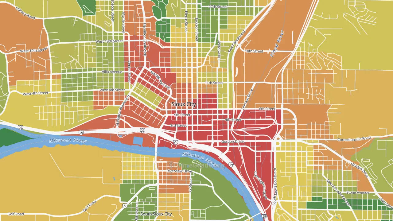51101, IA Map of Drug-Related Crime Rates