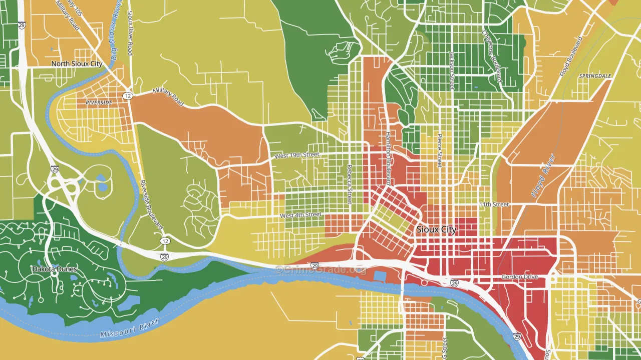 51103, IA Map of Drug-Related Crime Rates