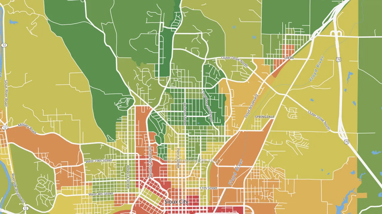 51104, IA Map of Drug-Related Crime Rates