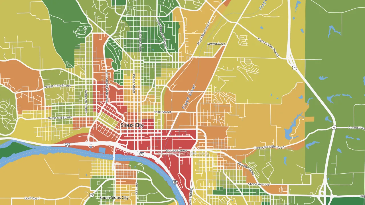51105, IA Map of Drug-Related Crime Rates