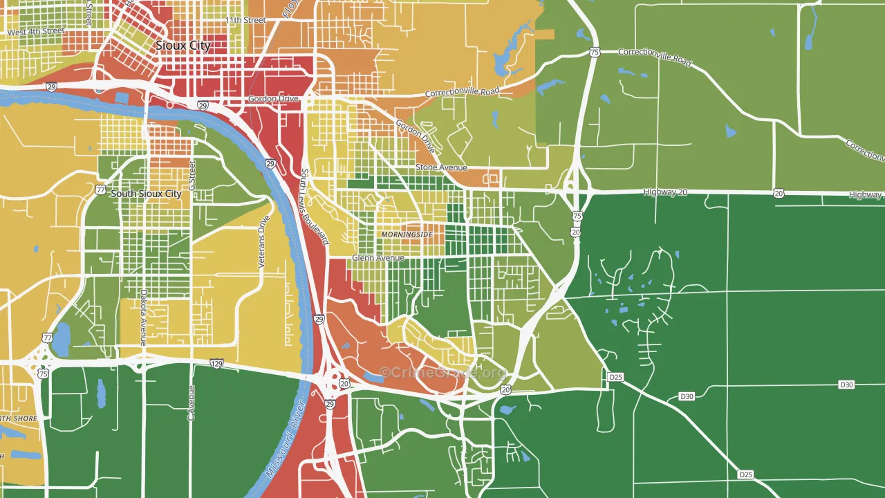 51106, IA Map of Drug-Related Crime Rates