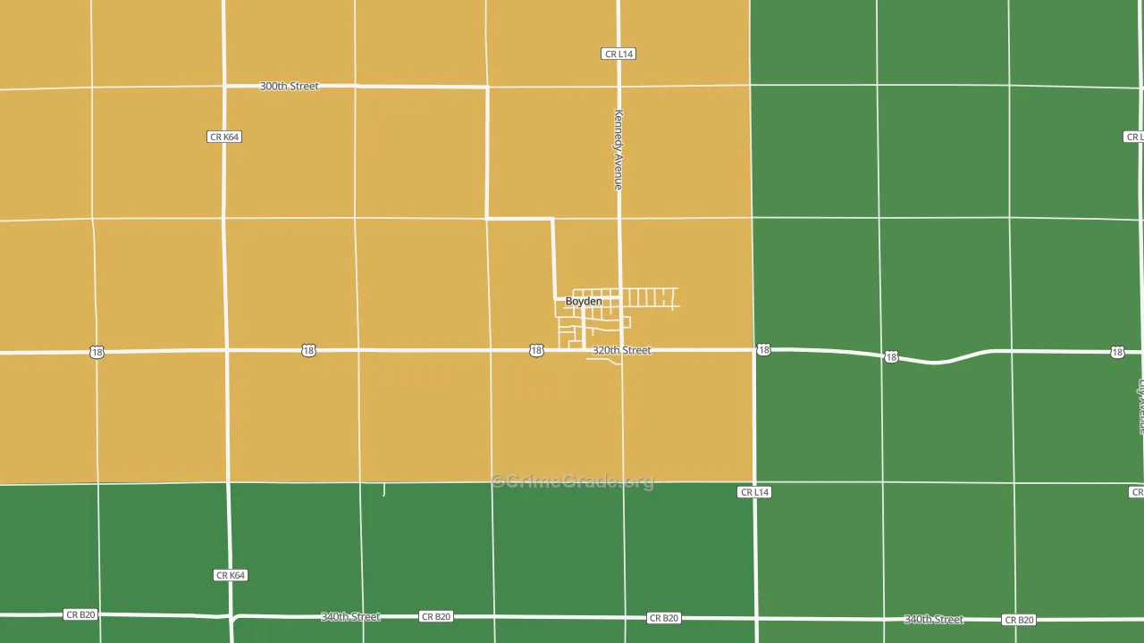 51234, IA Map of Drug-Related Crime Rates