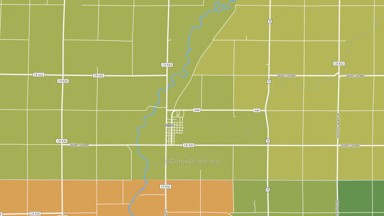 51235, IA Map of Drug-Related Crime Rates