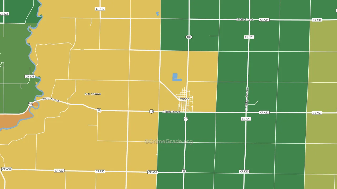 51240, IA Map of Drug-Related Crime Rates