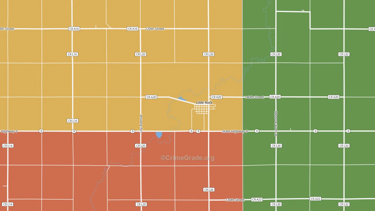 51243, IA Map of Drug-Related Crime Rates