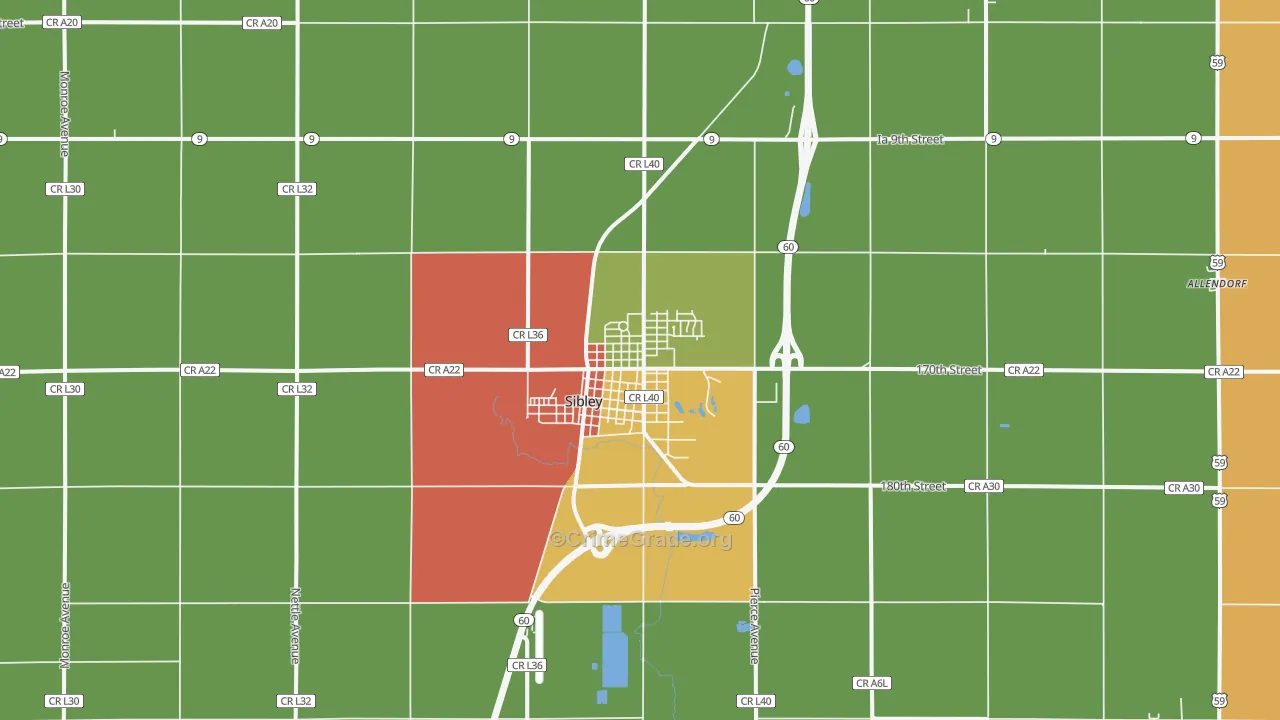 51249, IA Map of Drug-Related Crime Rates